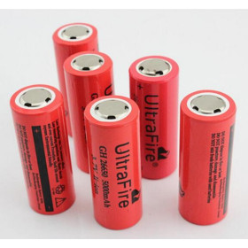 3.7v 5000mAh T6 flashlight battery 26650 battery crop  Rechargeable Lithium battery UD09109